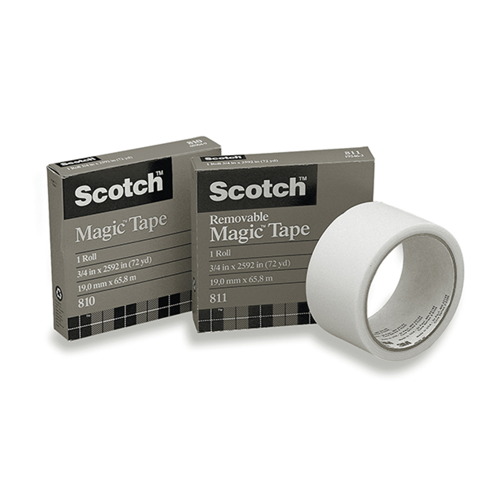 3M #811 Removable Magic Plus Tape, 3/4" x 72 yds