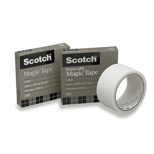 3M #811 Removable Magic Plus Tape, 3/4" x 72 yds