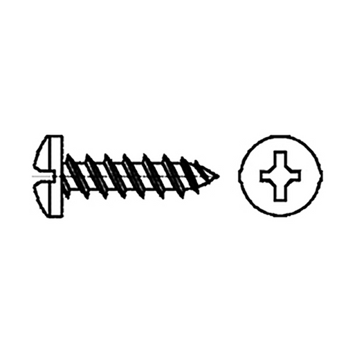 6 x 1/2" Pan Head Screws