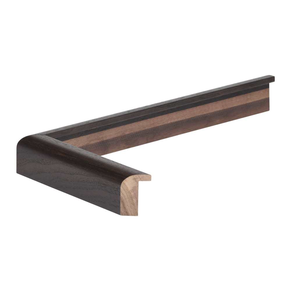 Alden Dark Walnut Curved Cap 3/4"