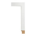 Bauhaus II Large White Flat 1 5/8"