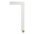 Bauhaus II Small White Flat 1 1/4"