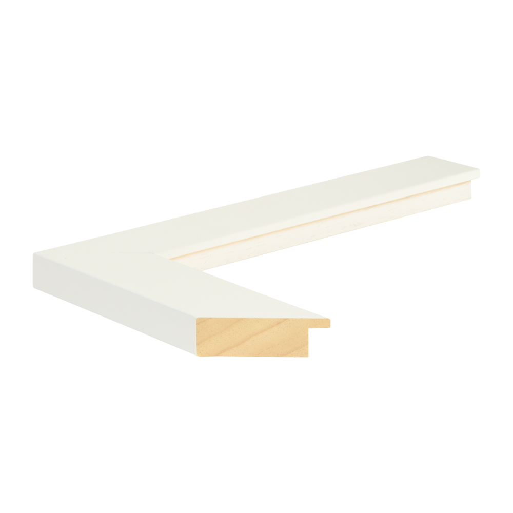 Bauhaus II Wide White Flat 2"