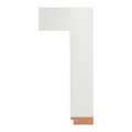 Jasper White Flat 2 1/2"