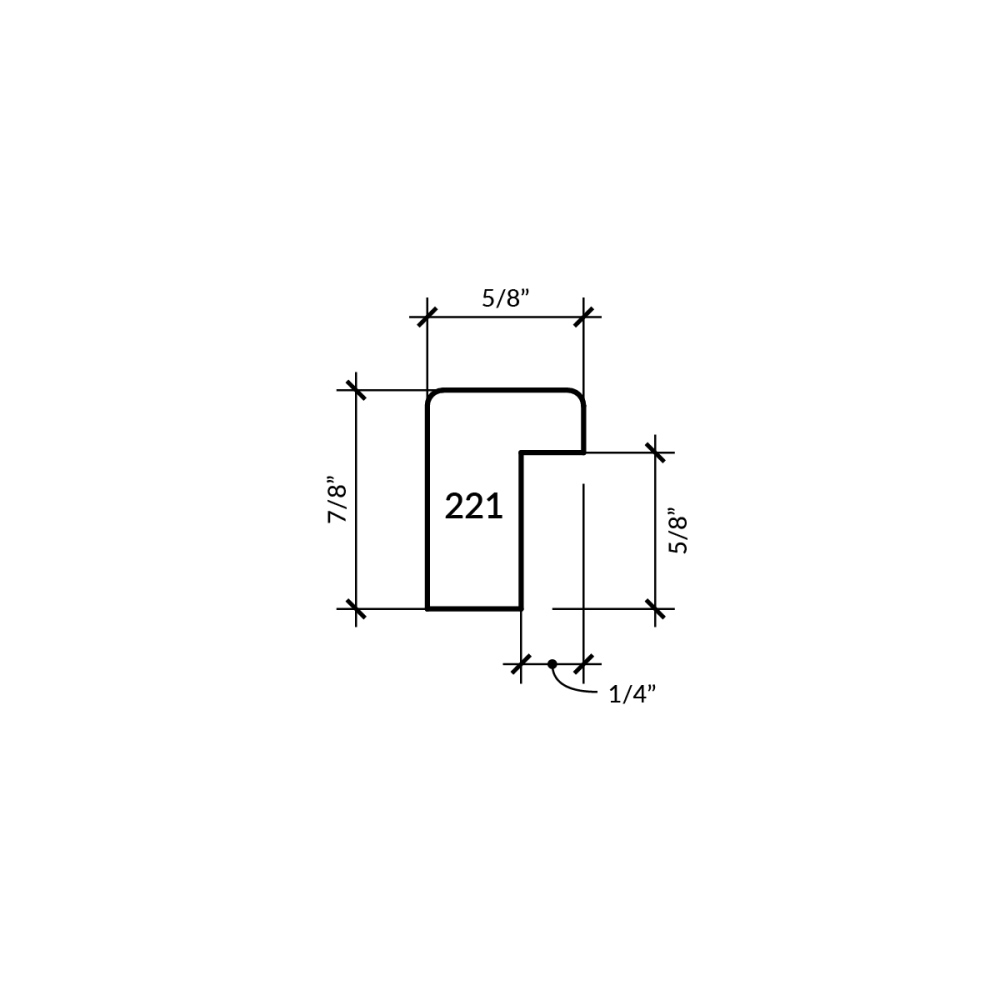 Milo Walnut 5/8"